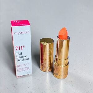 Clarins Joli Rouge Brillant Lipstick 711S - Vibrant shade papaya